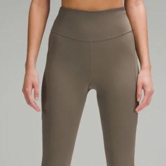 NWT lululemon Nulux 5- Pocket HR Run Tight 25" Carbon Dust - Picture 1 of 5
